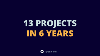 Article: 13 sideprojects in 6 years – Dominic Monn